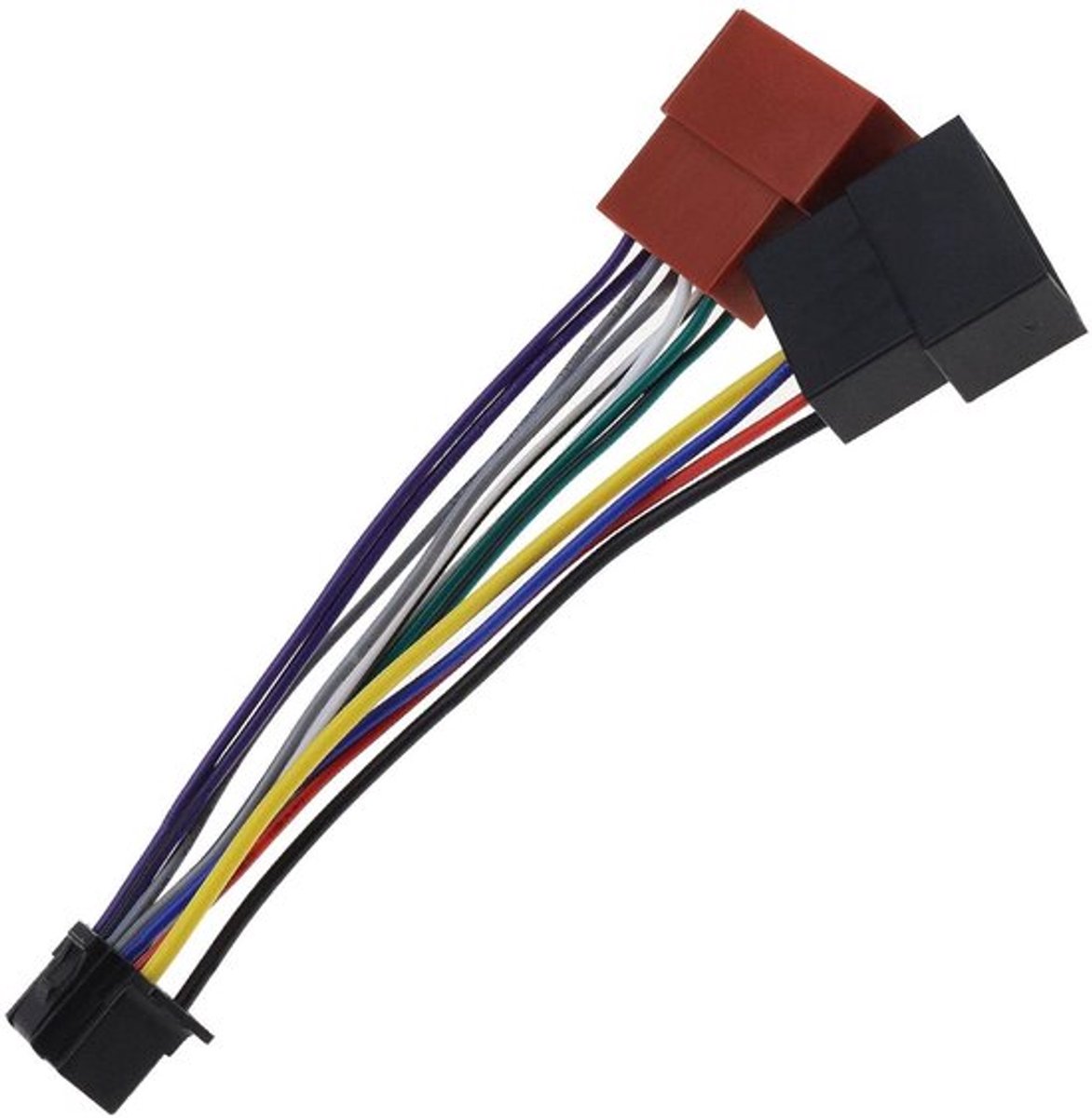 Stereo Radio Kabelboom Connector Adapter 16 Pin Poort naar Mini ISO 8 Pin Plug Bedrading Kabel Compatibel met Nieuwe