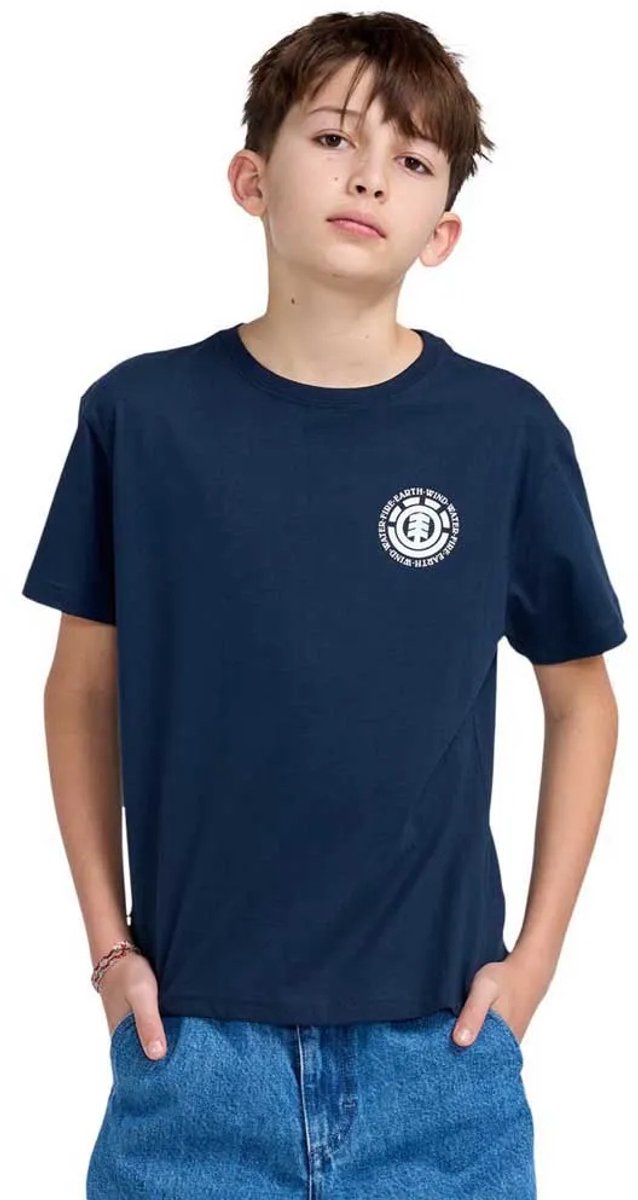 Element Seal T-shirt Met Korte Mouwen 16 Years Jongen Marineblauw
