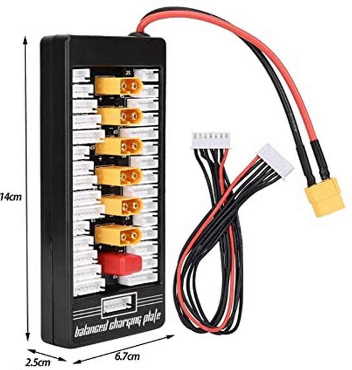 Parallel laadplaat voor 2S-6S Lipo batterij met XT60 plug voor RC batterij oplader B6AC A6 720i