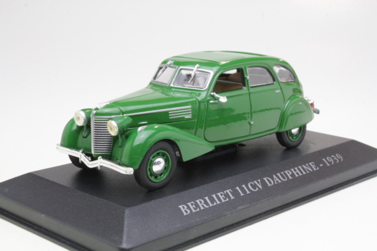 Modelauto Berliet 11CV Dauphine 1939 green - Schaal 1:43