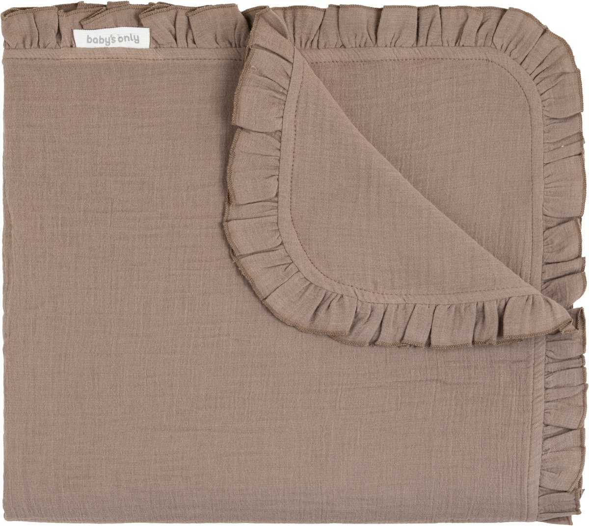 Baby's Only Wiegdeken - Baby deken Calm - Deken voor in de wieg of co-sleeper - Dekentje voor jongens en meisjes - 0.6 TOG - Lente & zomer deken - 70x95 cm - Clay - 100% katoen