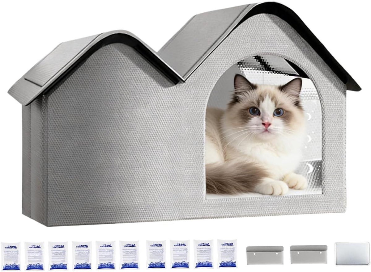 Verkoelend Hondenhok - Opvouwbaar Koelhok - Huisdier Comfort - Dubbel IJsblokkensysteem - 56 x 35 x 5 cm - Dubbel Topmodel