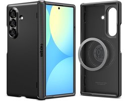 Spigen Slim Armor MagFit Hoesje Geschikt voor Samsung Galaxy Z Fold 7 | Back Cover Compatibel met MagSafe / Qi2 | met Standaard | Air Cushion technologie | Zwart