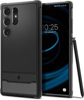 Spigen Rugged Armor Hoesje Geschikt voor Samsung Galaxy S24 Ultra - Back Cover met Air Cushion Zwart