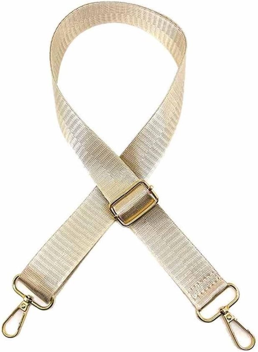 Verstelbare Schouderband voor Handtassen, Tote Bags en Schoudertassen, 70-138 cm, 3.2 cm Breed, Duurzaam Nylon, Vervangende Accessoire in Khaki