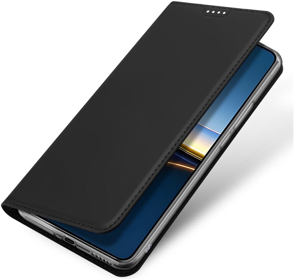 Dux Ducis Skin Pro Hoesje Geschikt voor Xiaomi Poco F7 Pro | Book Case met Pasjeshouder | Portemonnee | Standaard | Zwart