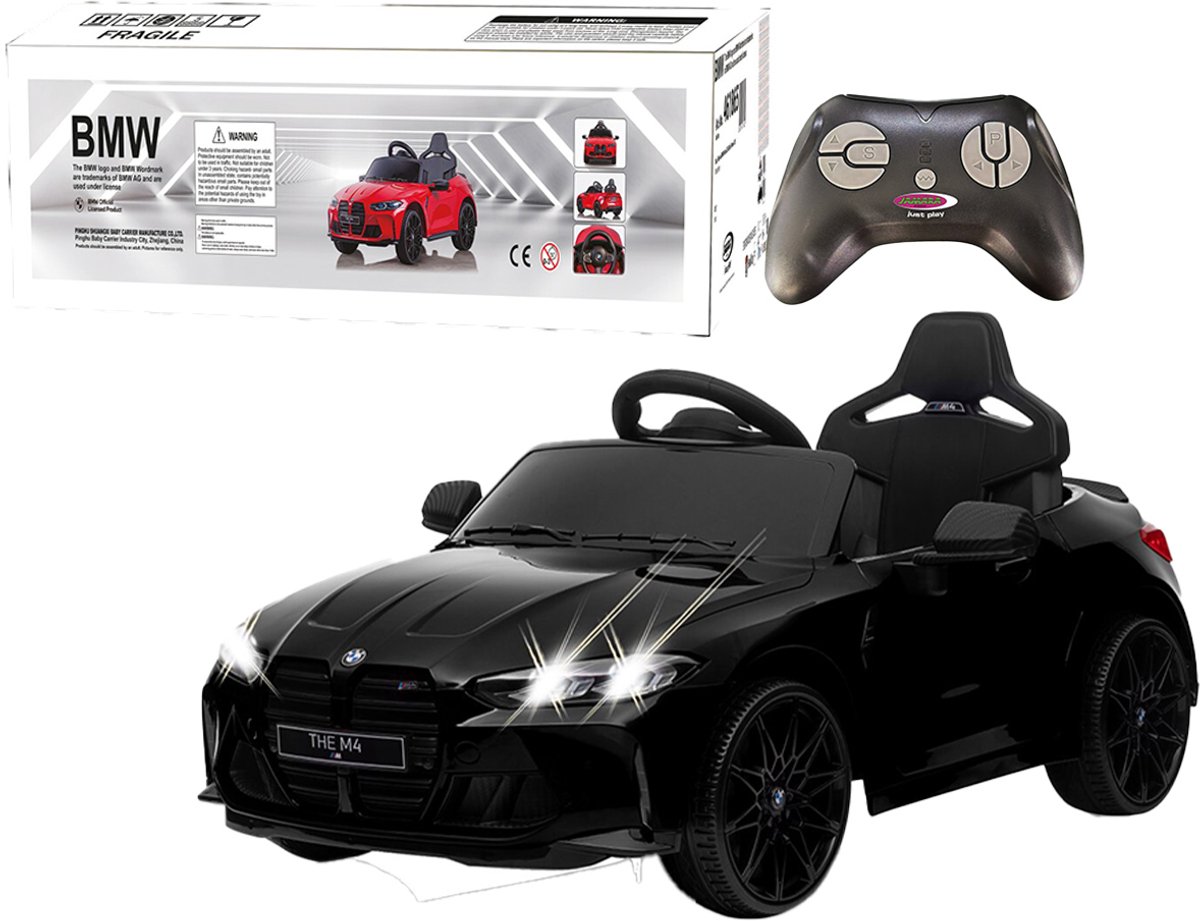 Jamara Elektrische Kinderauto Ride-on - BMW M4 - Zwart - Ouderbediening - 12,6V Lithium Accu Accu voertuig - Jamara - Incl afstandsbediening