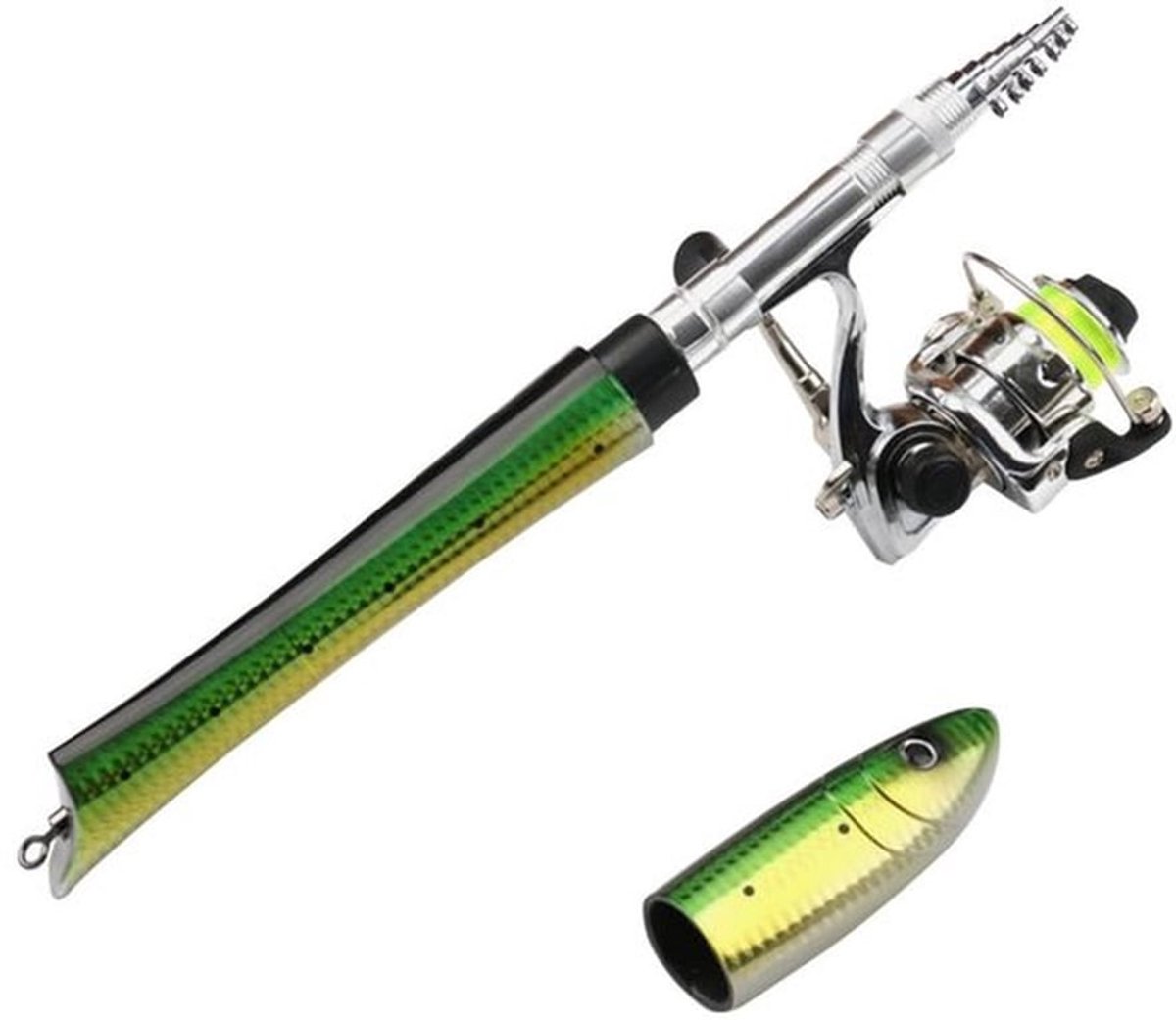 Pocket Rod - Lichtgewicht Telescoop Visstok - Vissen Pen met Reel en Lijn voor Zoet- en Zoutwater