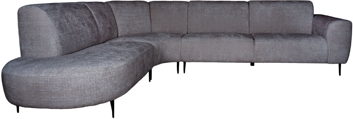Hoekbank Mico Cremona Taupe 24 - Links - Moderne Loungebank in Hotel Chique Stijl