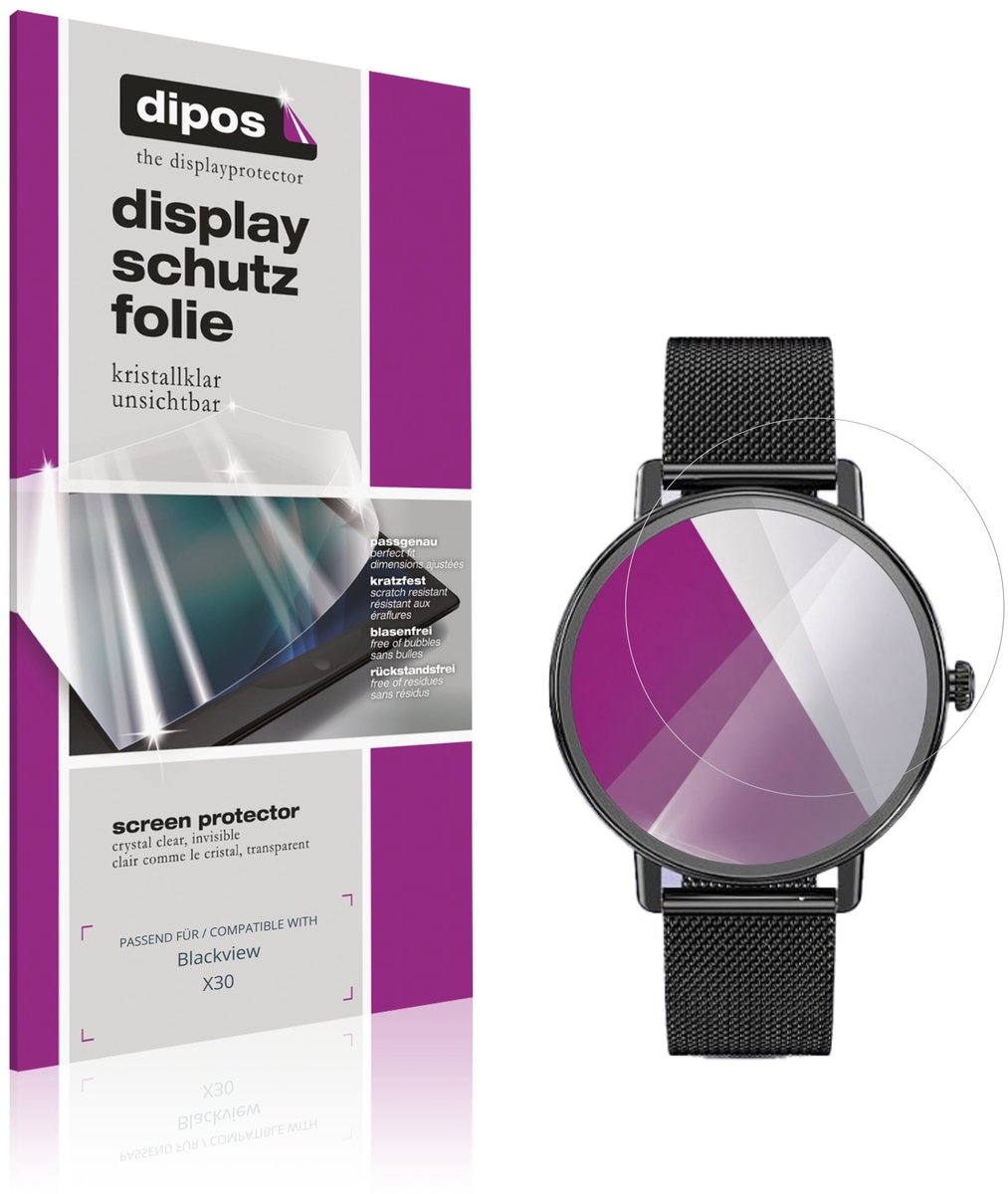 dipos – 6x Beschermfolie geschikt voor Blackview X30 | Krasbestendige & heldere Screenprotector Ultra-Thin
