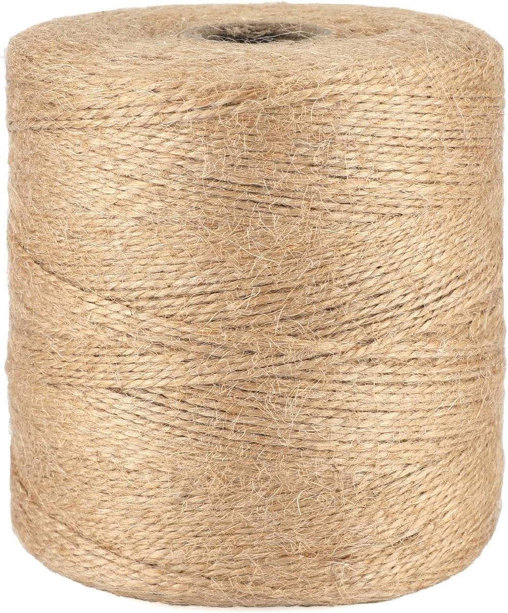 500 m Jute Touw voor Tuinieren, Knutselen en Cadeauverpakking - 1.5 mm Decoratief Touw voor Creatieve Projecten