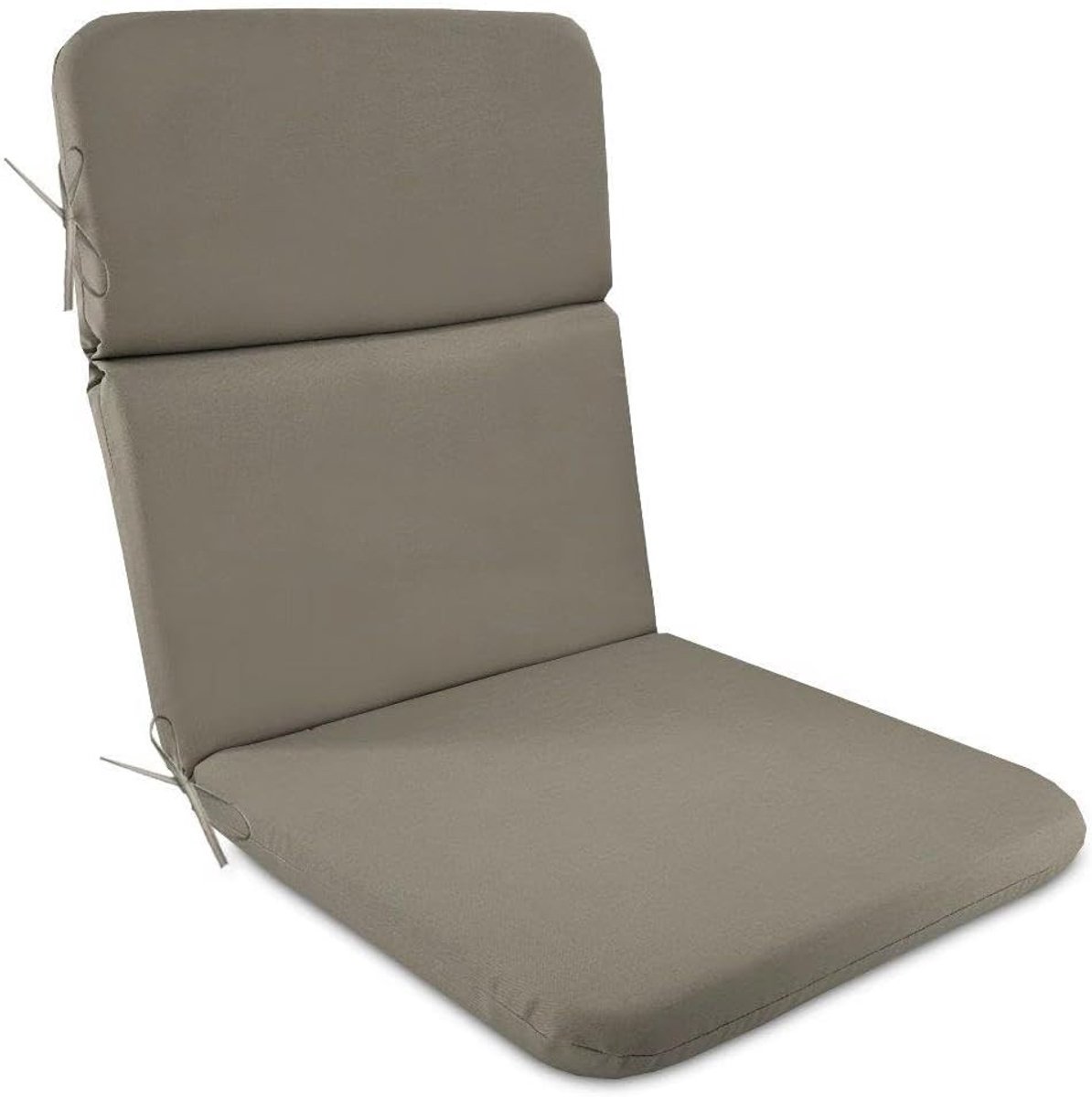 Zitkussen voor tuinstoelen met hoge rugleuning, comfortabel en uv-bestendig, 53 x 112 x 5 cm (grijs)