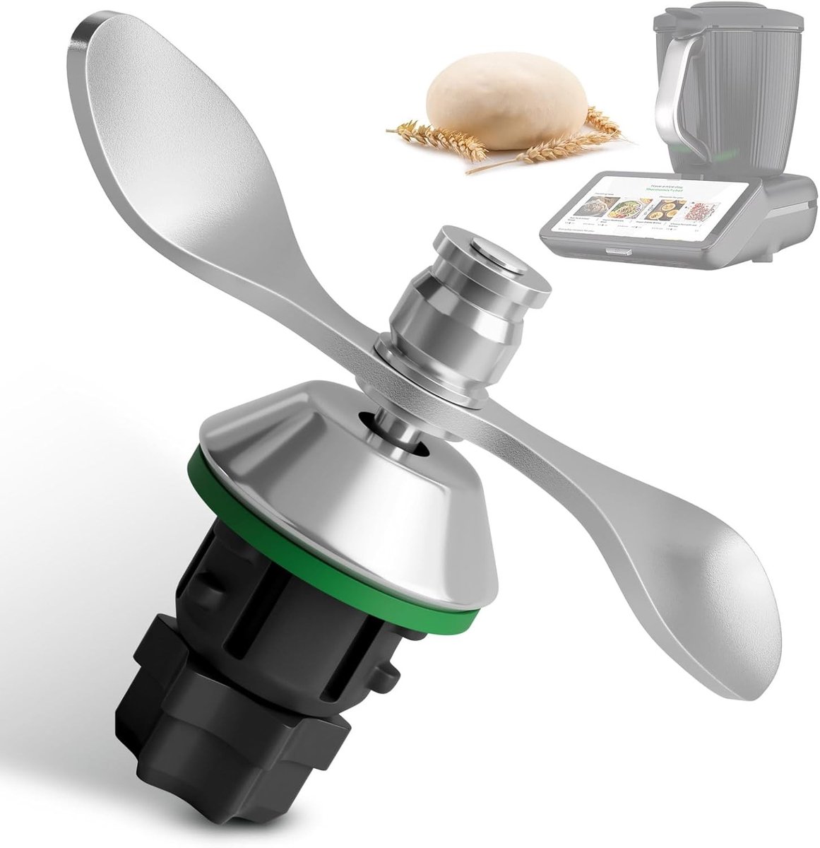 Roestvrijstalen deegmes voor Thermomix, mixmes zonder deegresten, reserveonderdelen voor TM5, TM6 en TM7, keukenaccessoires voor bakliefhebbers