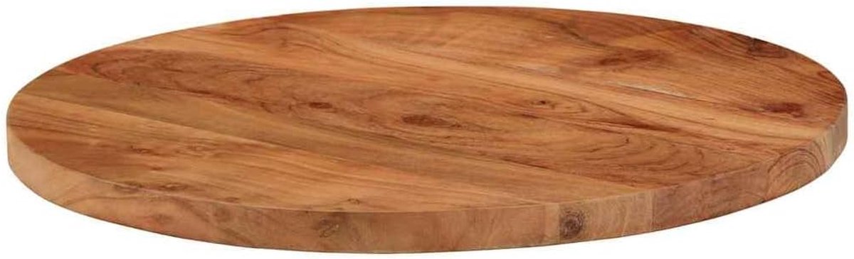 Tafelblad Rond - Houten Blad - Tafel Opknappen - Massief Acaciahout - Ø 40 cm - Natuurlijk