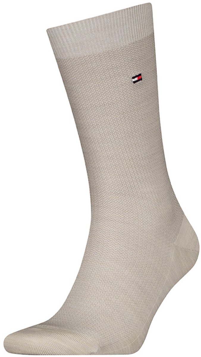 Tommy Hilfiger heren sokken premium basket wool beige