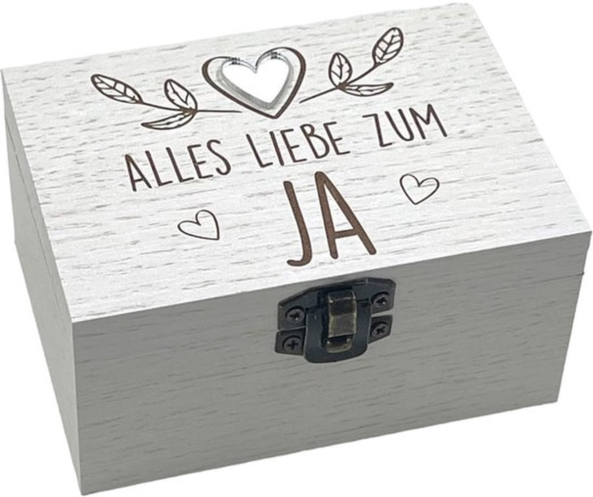 MIJOMA Muziek Houten Doos - Geschenkpakket met Lasergravure, 10x7x5cm