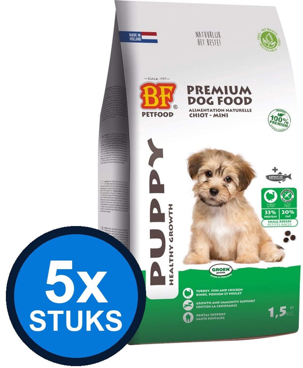 BF Petfood Biofood - puppy small breed 1,5kg - Hondenvoer - 1.5 kg