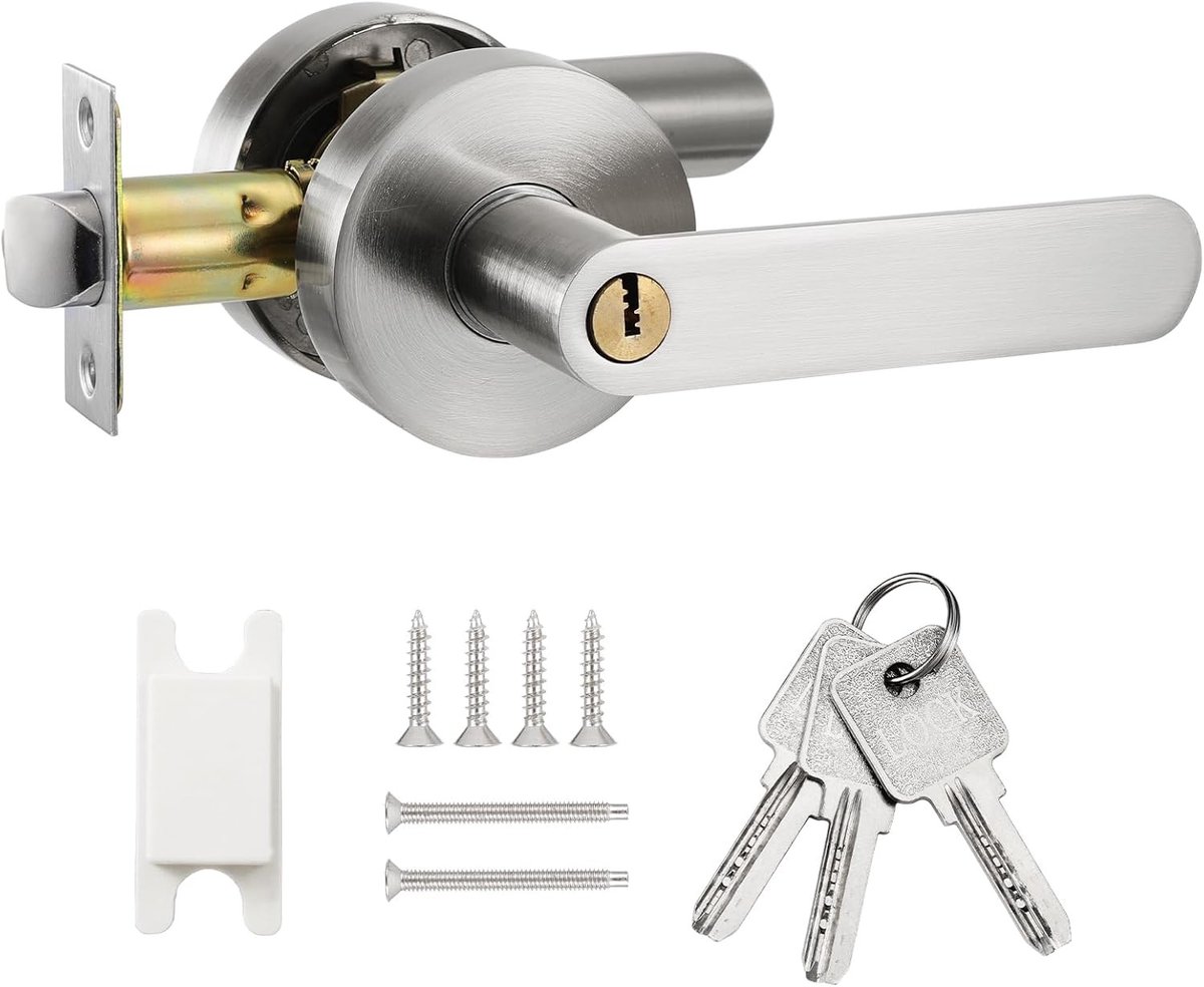 Deurklink met slot - Aluminiumlegering - Omkeerbare deurgreep - Privacyfunctie - Voor Slaapkamers en Badkamers