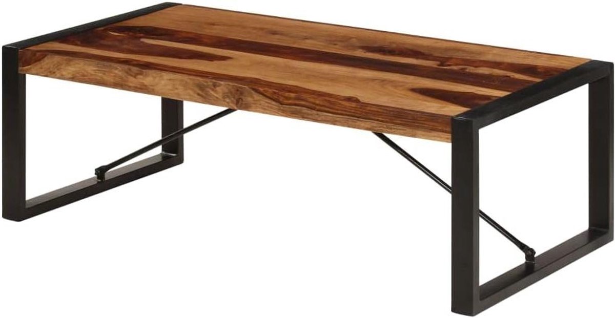 Salontafel Bijzettafel - Woonkamertafel - Decoratie Plaatsen - Massief Hout - 120 x 60 x 40 cm - Bruin