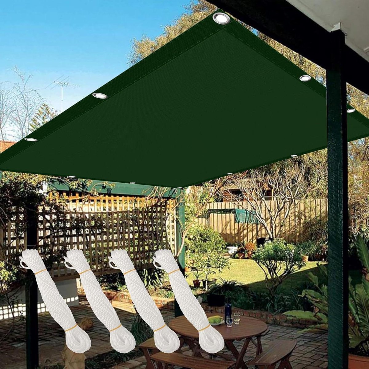 Schaduwdoek Rechthoekig - Zonnezeil Zonnedoek - Terras Overkappen - Waterafstotend 98% UV-