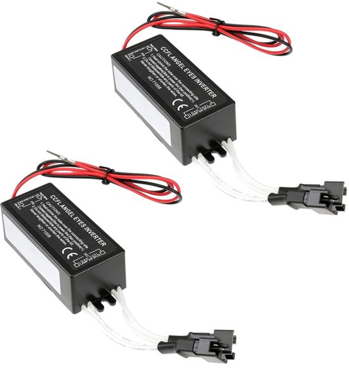 2 stuks Angel Eyes omvormer ballast, vervangende CCFL Angel Eyes omvormer, 12V omvormer voor CCFL Angel Eyes Halo ringen, ballast, vervanging, halo ringen kit voor