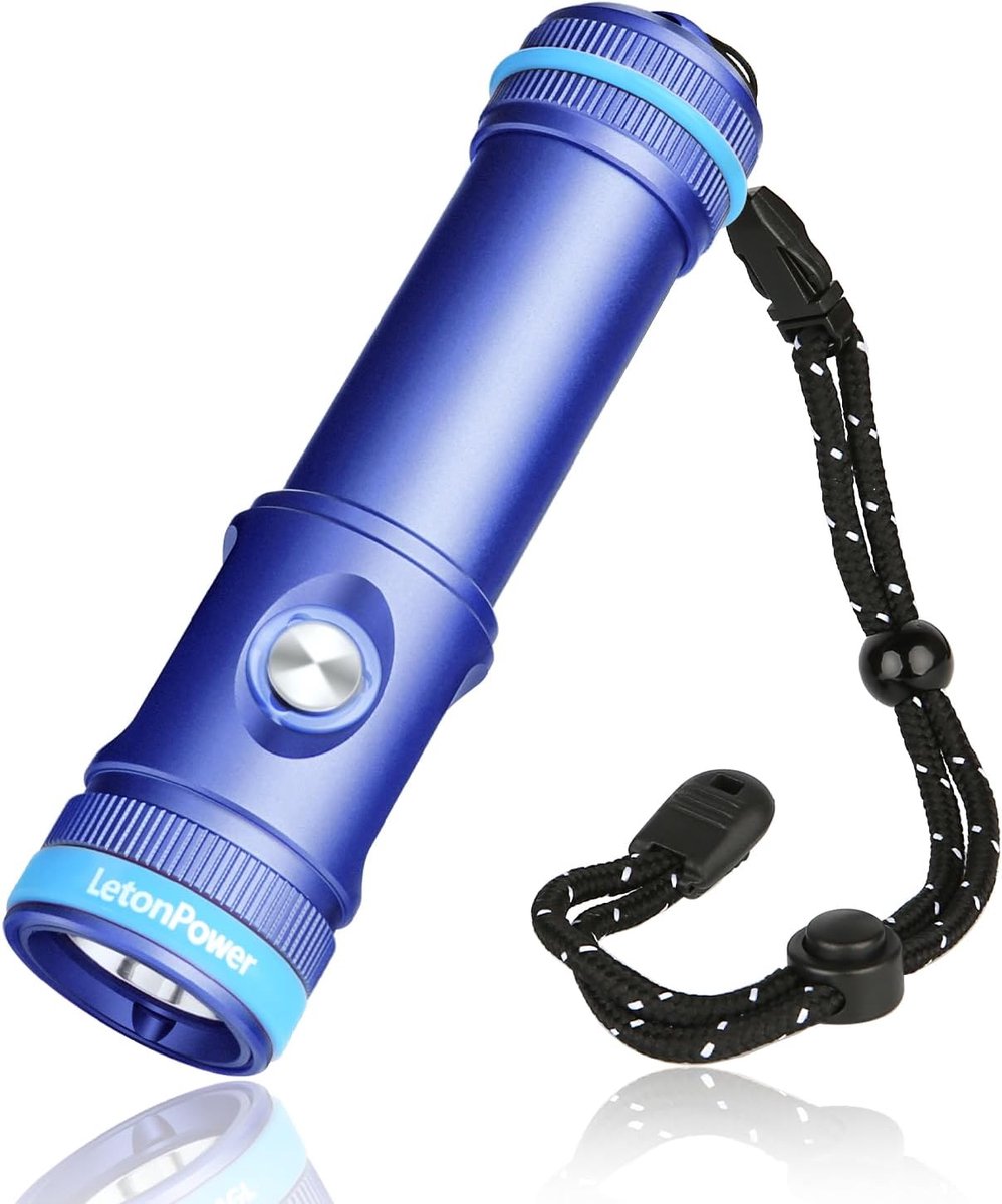 Tynny Diving Light 2200 Lumen 6 Modes USB C Rechargeable IP68 Waterproof 100 m for Diving, Underwater Photography and - ShopVlot