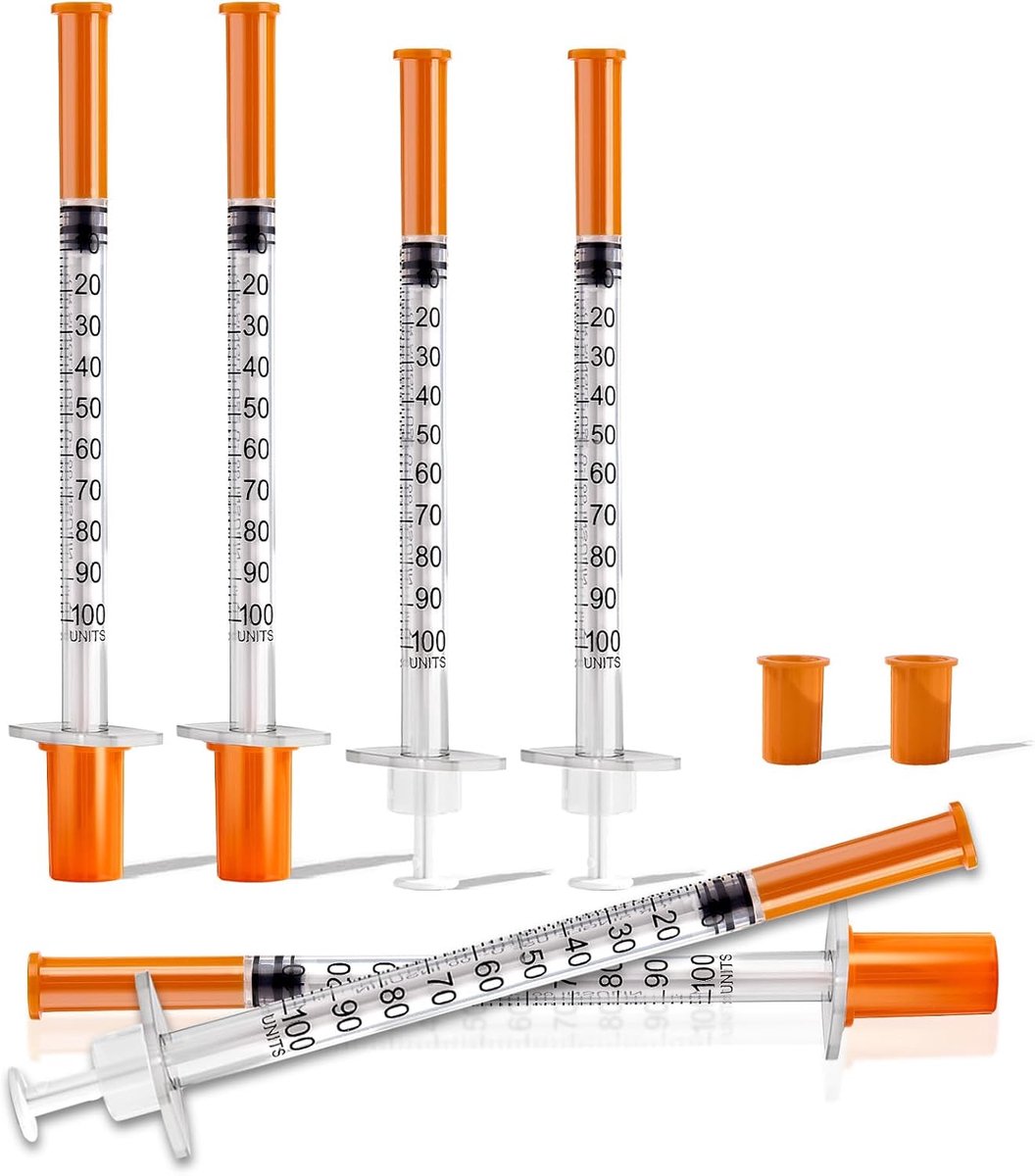 Plastic buisjes 1 ml 30G - afzonderlijk verpakt - schaalverdeling - ideaal voor vloeistofscheiding - ShopVlot