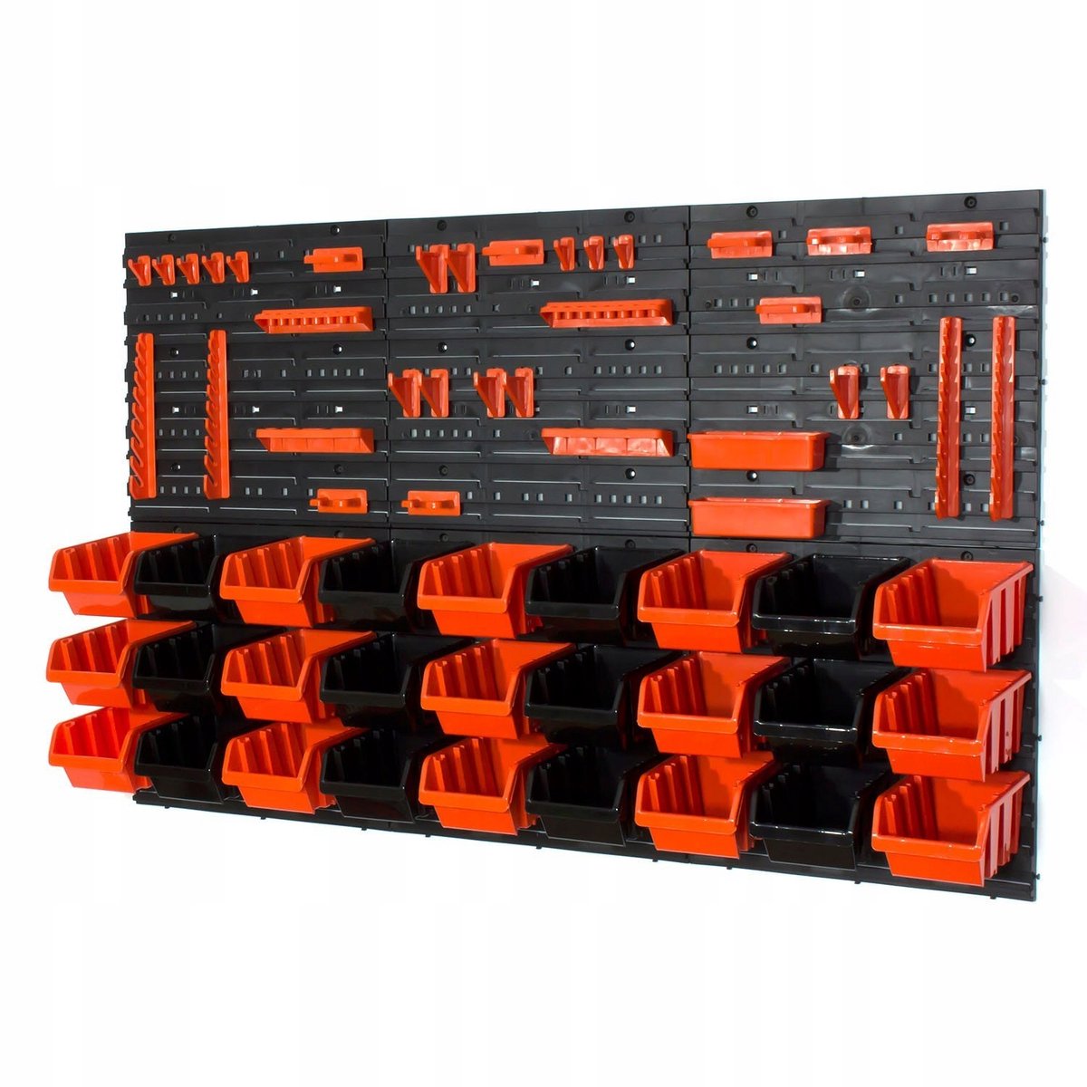 Gereedschapsbord 120x80cm met 27 Bakjes - Wandorganizer