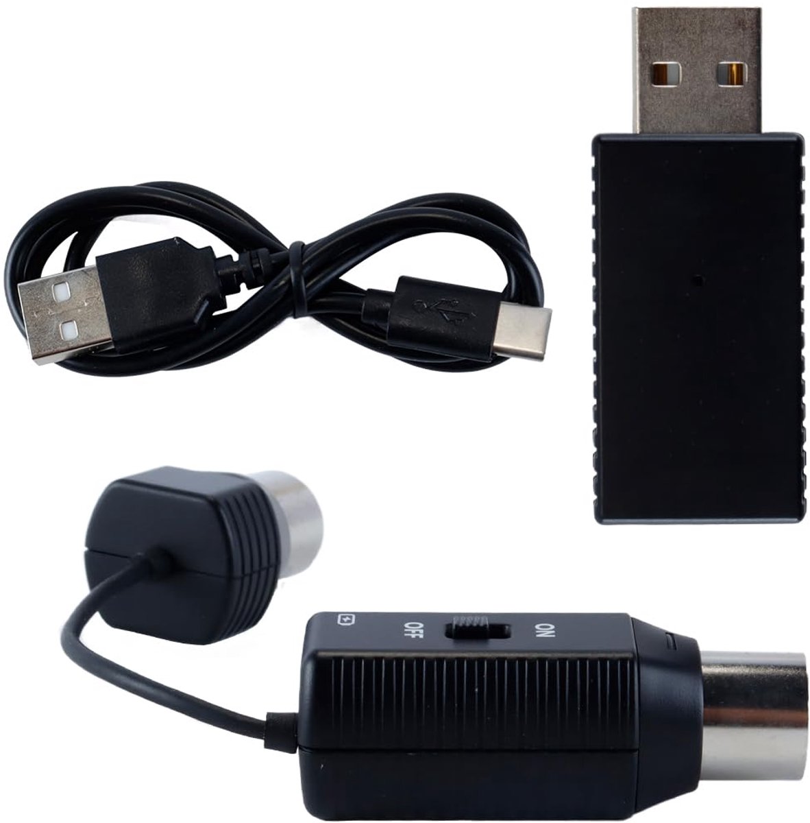 MIDI naar USB kabel converter - draadloos 5-pin interface - multifunctioneel voor muziekinstrumenten - ShopVlot