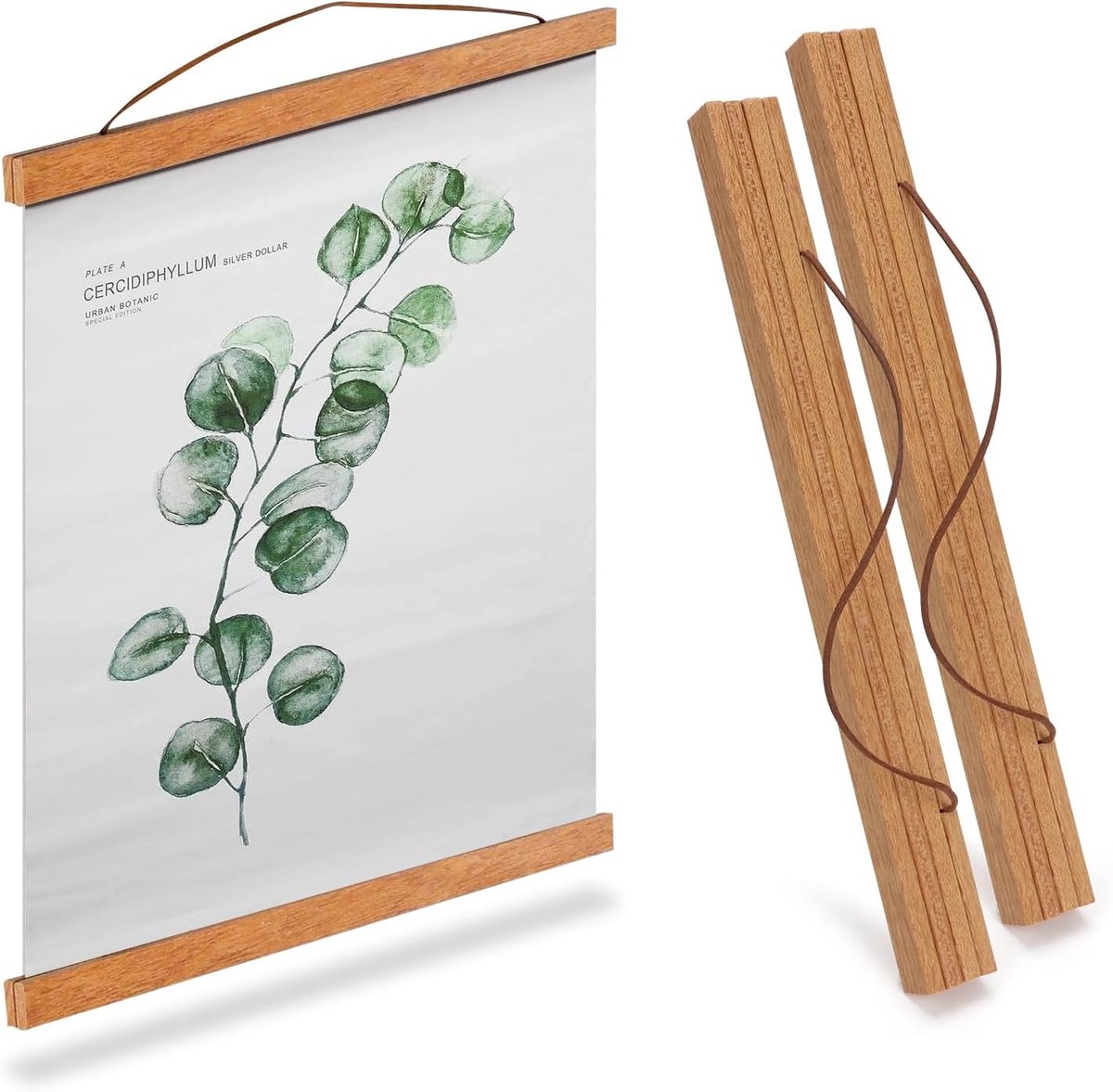 ZOLGINAH 2 stuks posterlijsten, posterlijsten, fotolijst, A3, hout, 30 x 40 cm, magnetische fotolijst, posterhanger - ShopVlot