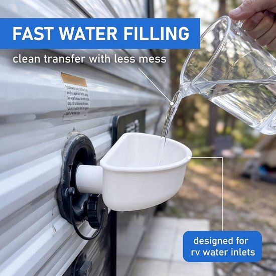 2-delige Watertankvulstructuur voor Campers, Overloopbeveiliging, Vultrechter voor Watertanks, Accessoires Kamperen - ShopVlot — afbeelding 3