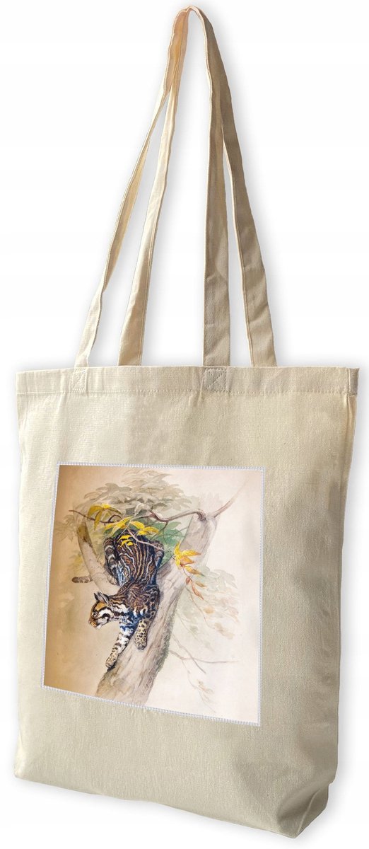 Ocelot Joseph Wolf Shopper Tas met Opvallende Patch - Zwart/Ecru