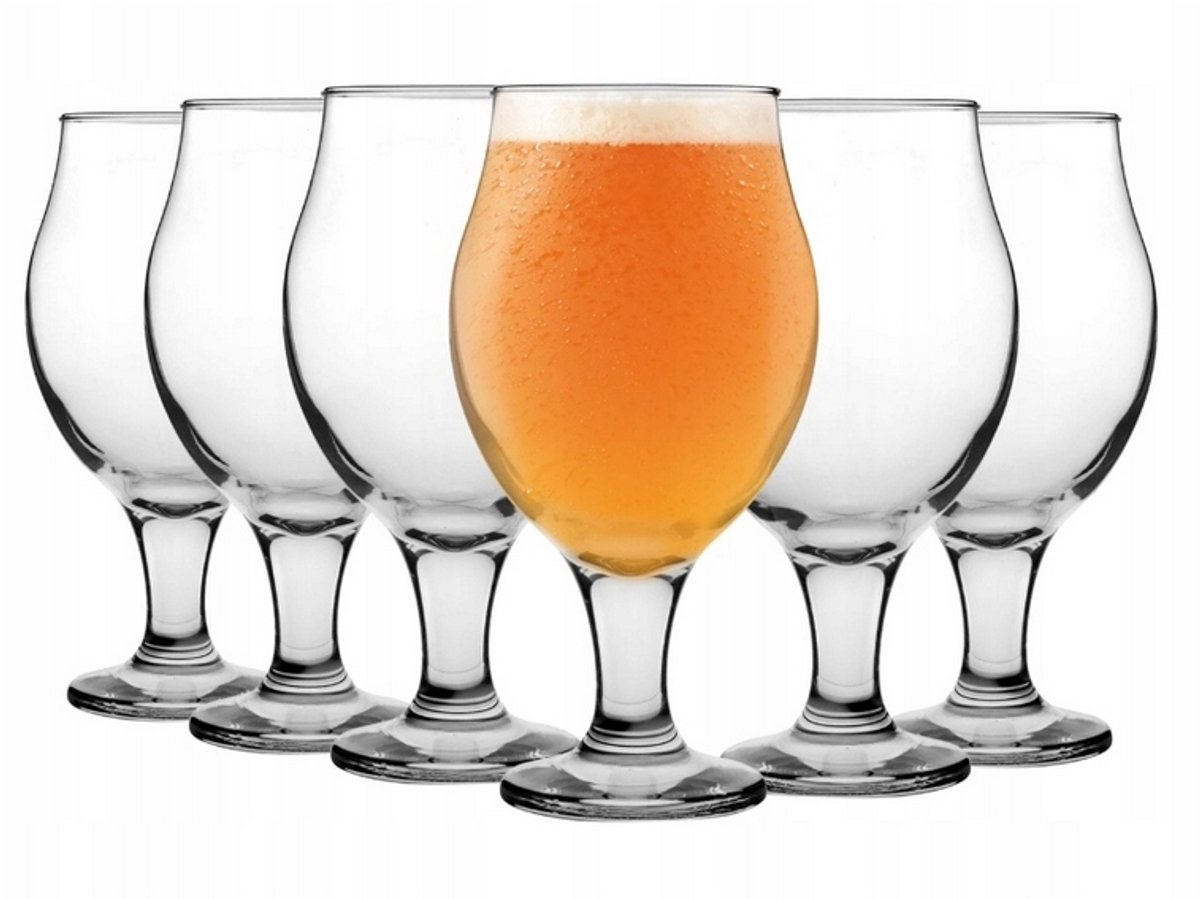 Angelina Bierglazen 570 ml - Set van 6 Stuks