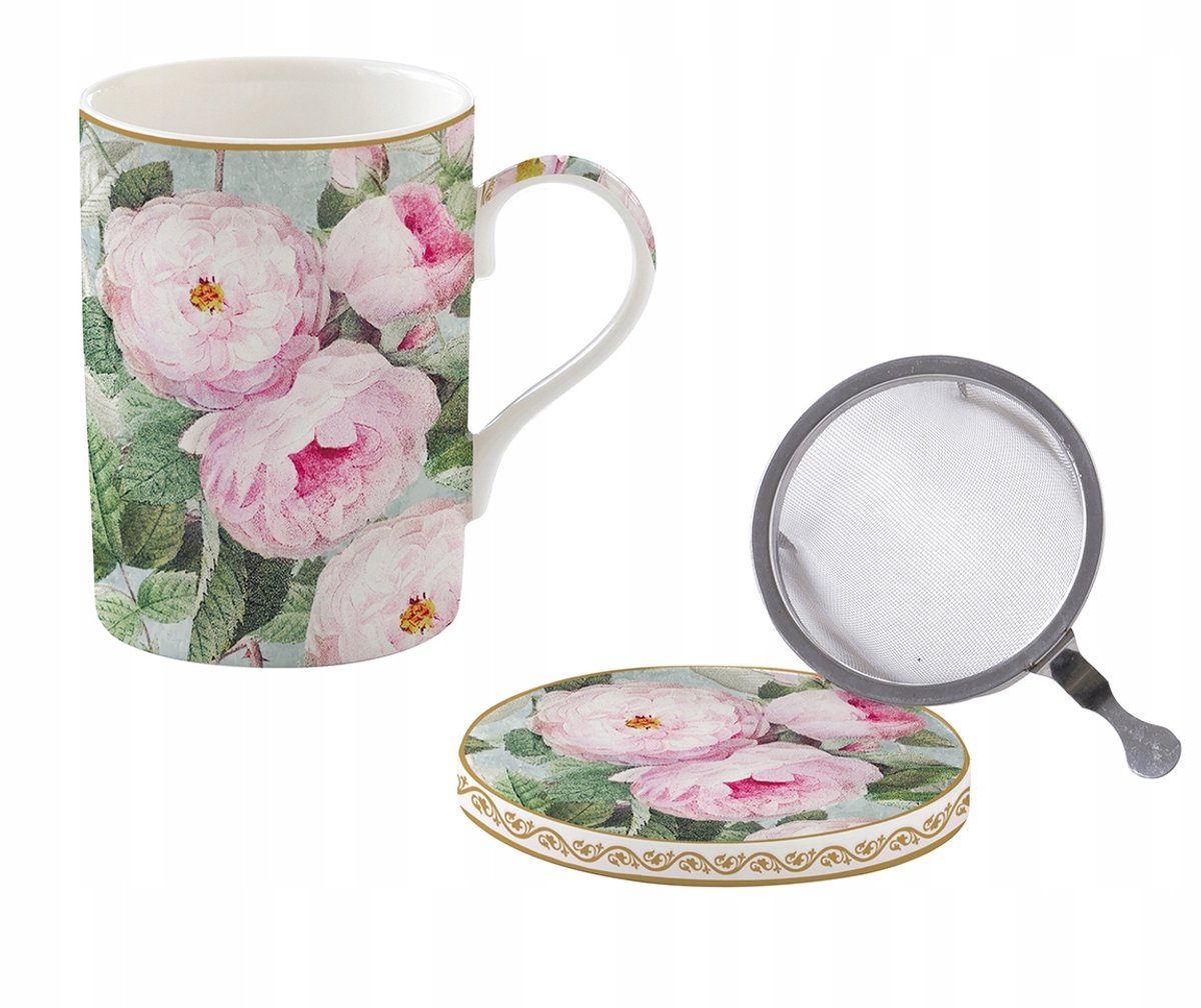 Porseleinen Theemok met Infuser en Deksel - Ideaal Cadeau