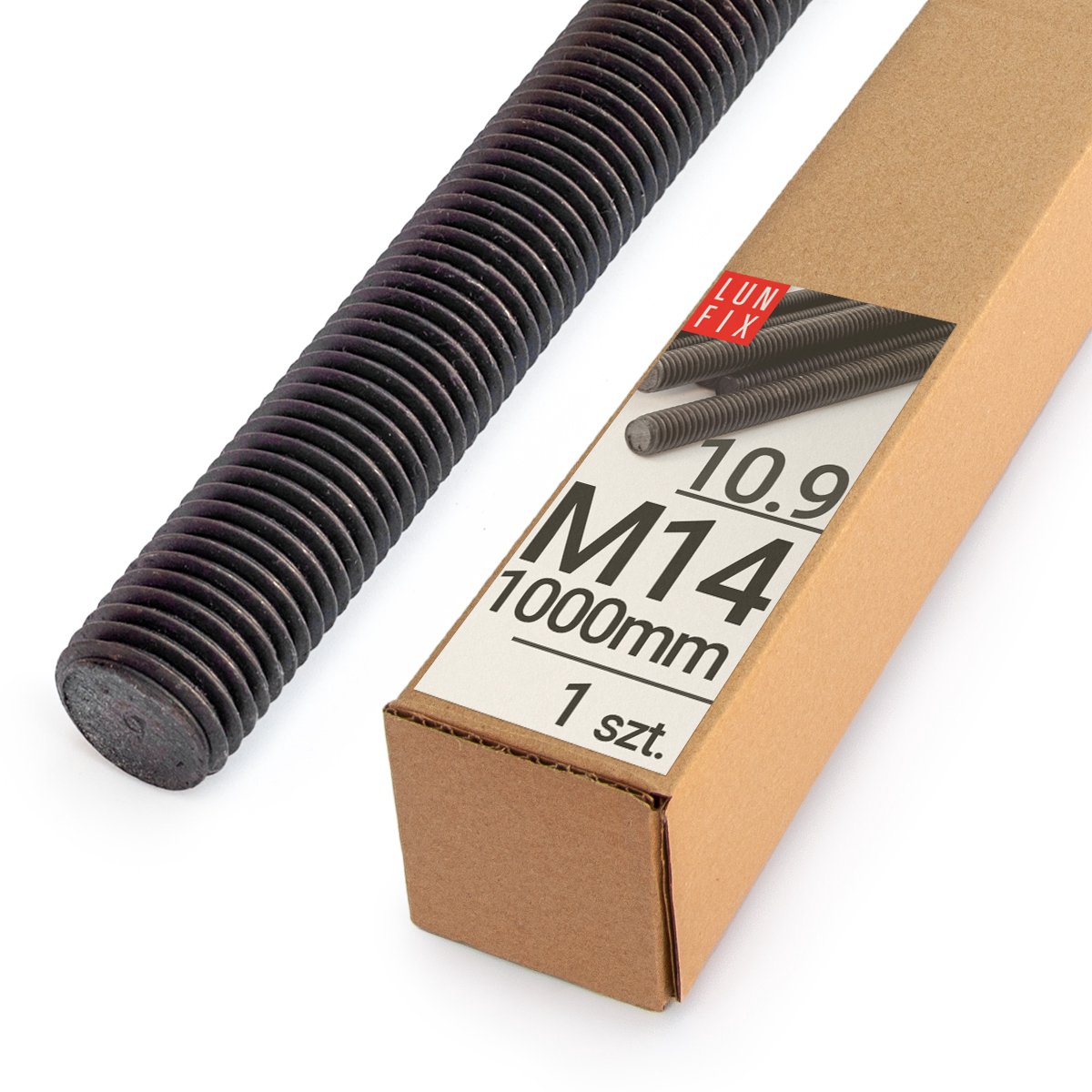 LUN FIX - Draadstang M14 100cm 1m - staal 10.9 - 1 stuk