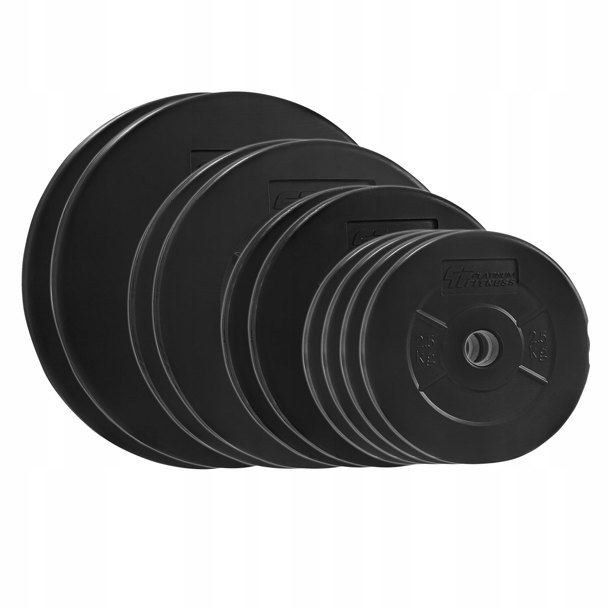 Platinum Fitness Houder Gewichtenset 80kg - Bitumineus, gatdiameter 29mm