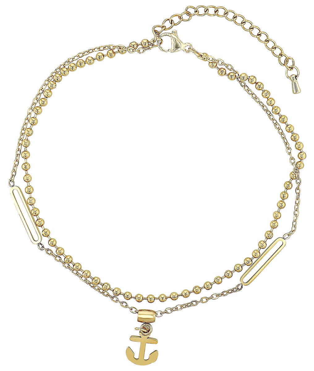 AKZENT Akzent dames enkel­sieraden Mera, Edelstahl, waterbestendig