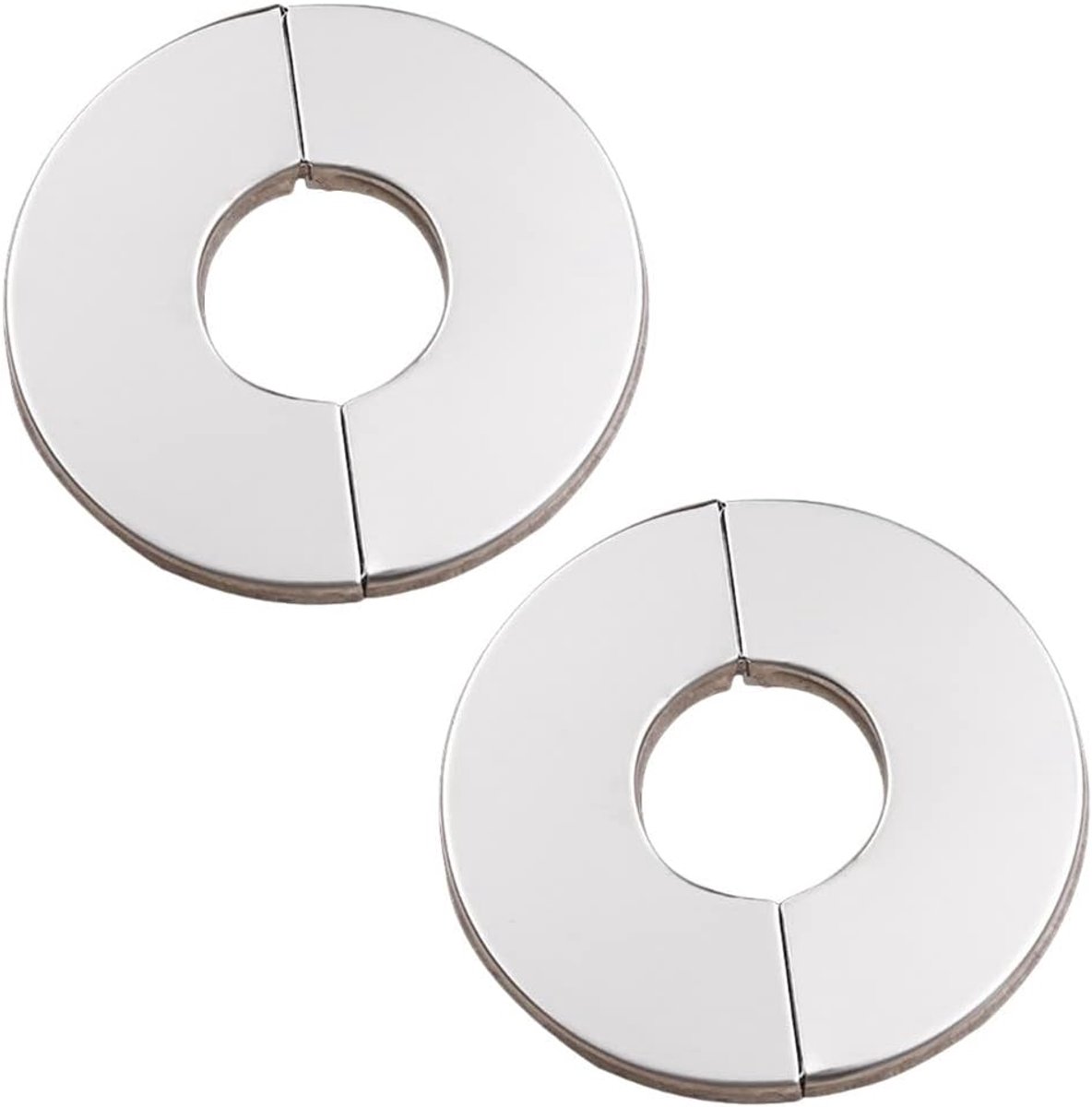 Kraanafdekking 42mm - Rvs chroom - Dubbelzijdige tape - Eenvoudige installatie - ShopVlot