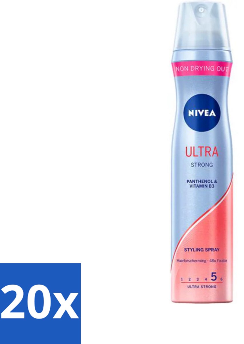 Nivea - Haarspray - Ultra Strong - 250 ml - Bulkverpakking - 20 stuks