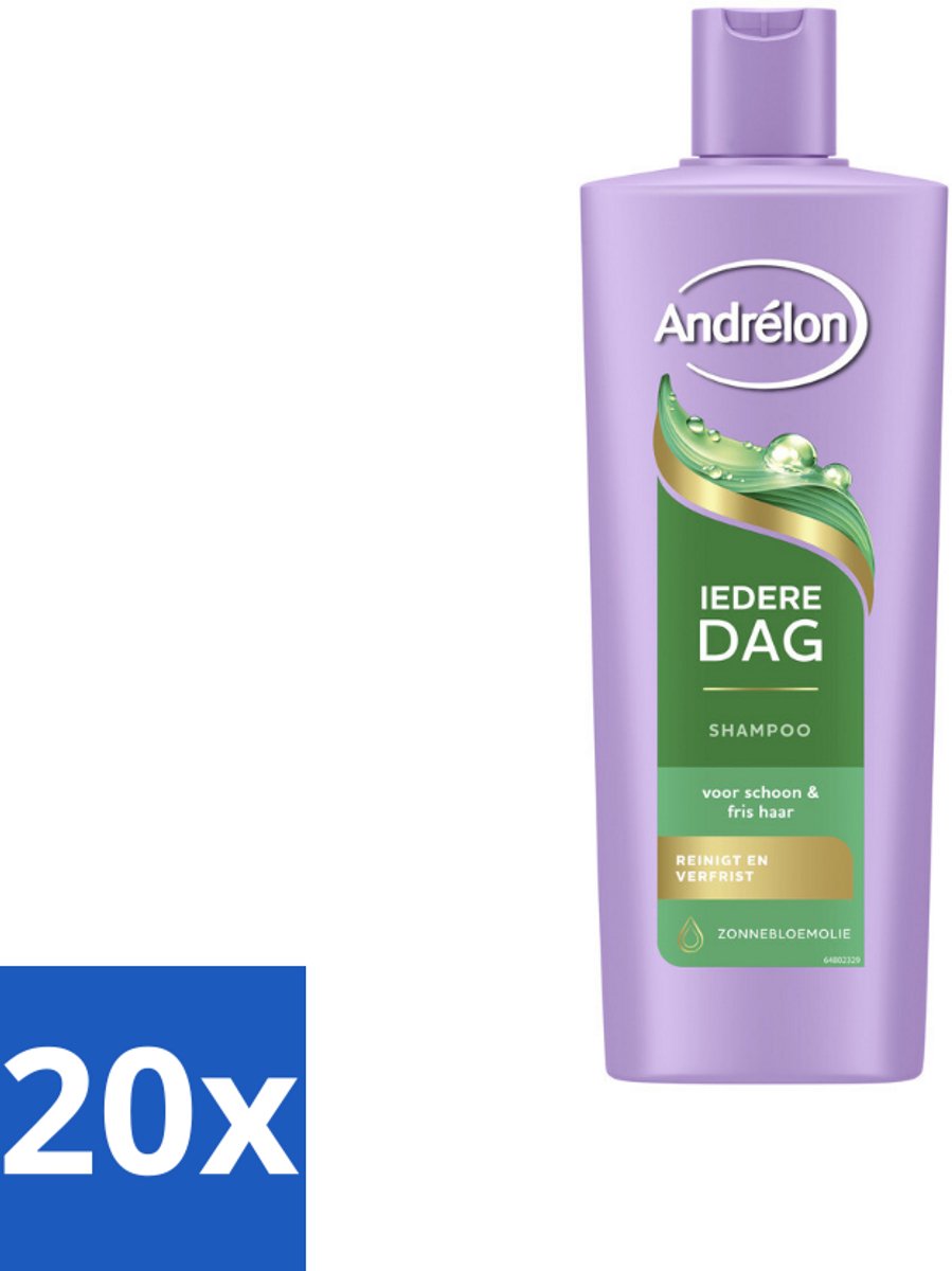 Andrélon – Shampoo – Iedere Dag – 400 ml - Bulkverpakking - 20 stuks