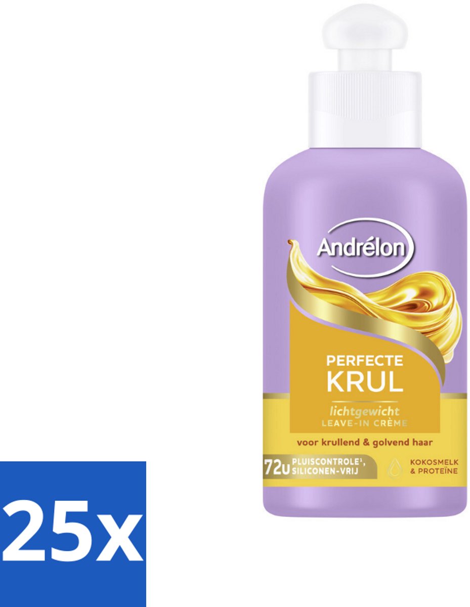 Andrélon – Leave-In Crème – Perfecte Krul – 200 ml - Bulkverpakking - 25 stuks
