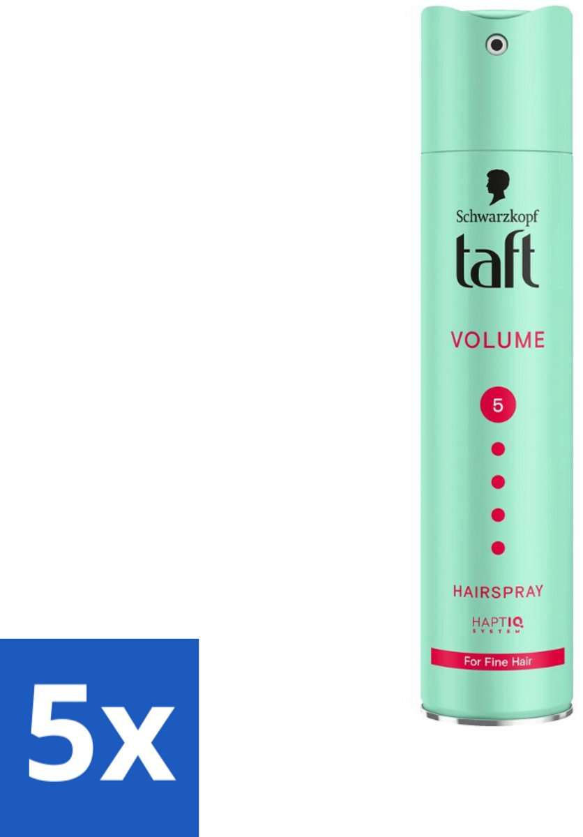 Taft - Volume 5 - Haarspray - Volumineuze hold - 250 ml - Bulkverpakking - 5 stuks