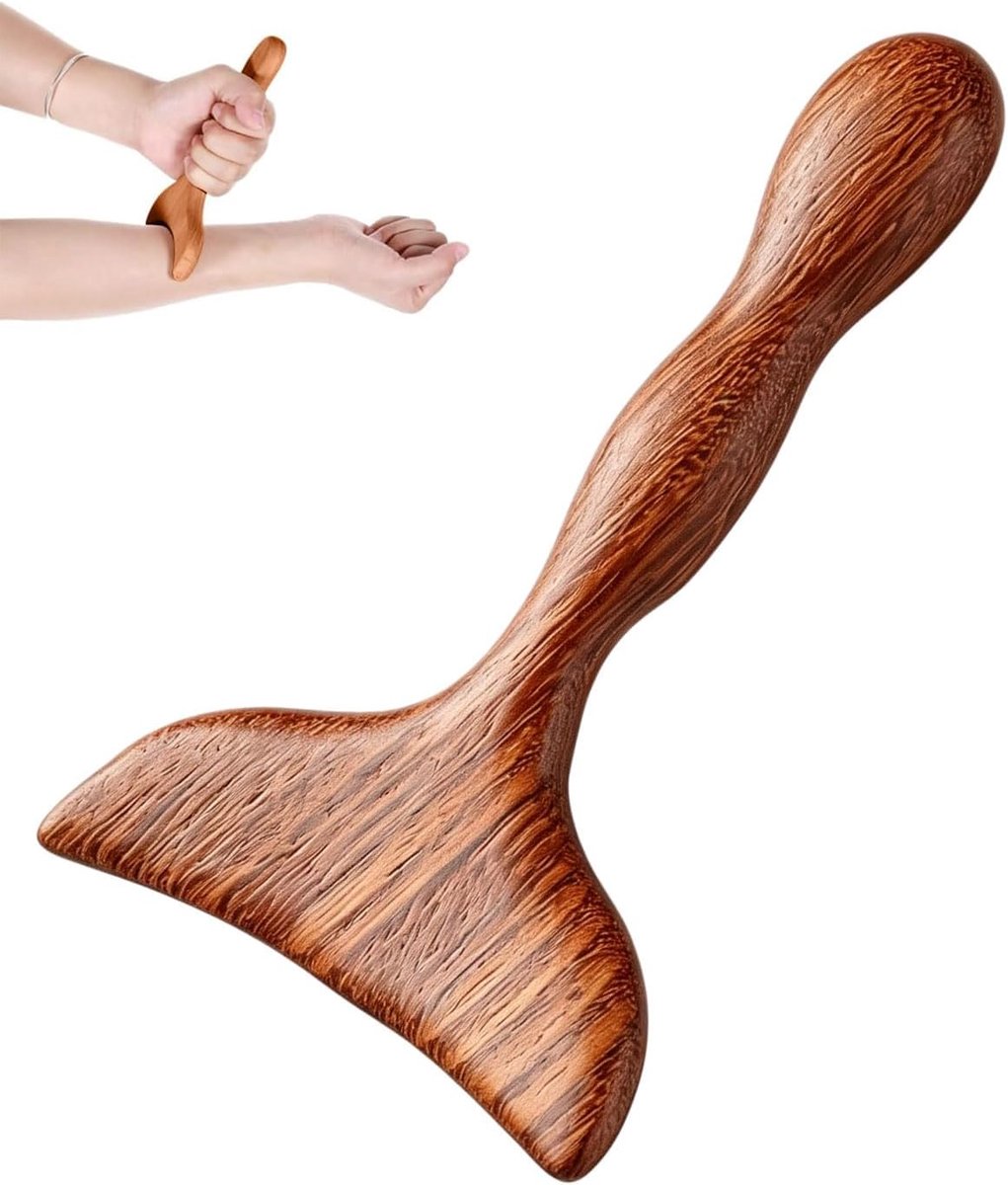 Gua Sha massageapparaat - Houten lymfedrenage - Handmatig gereedschap - Ontspan rug en nek - ShopVlot