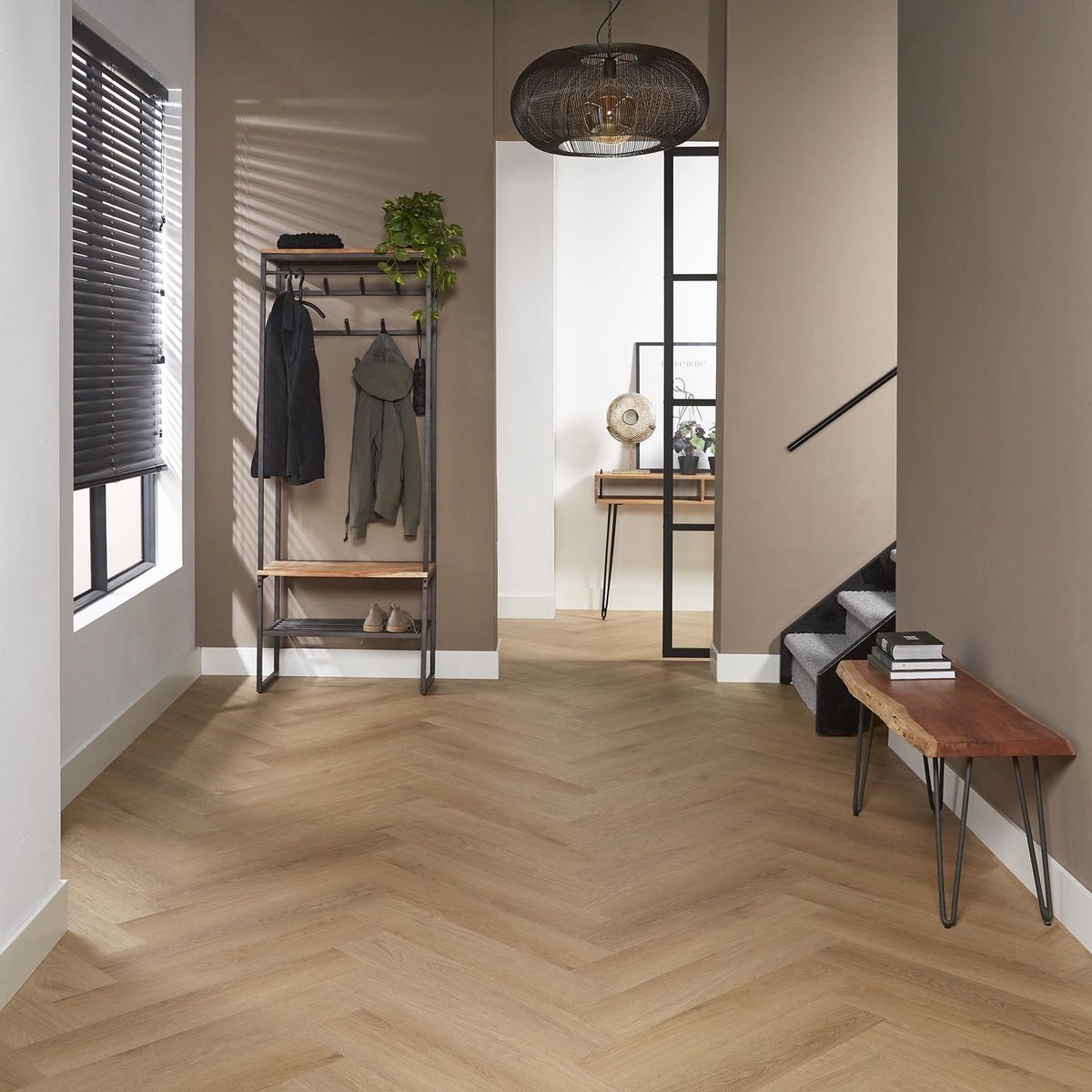Giga Meubel Garderobemeubel Edge - Naturel Hout - 70x35x182cm