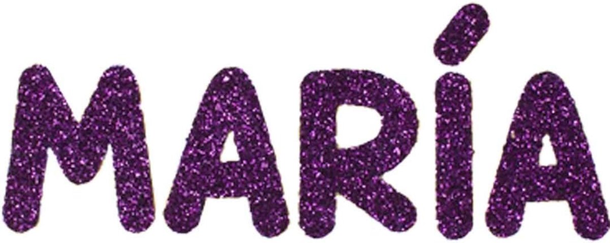Glitterstickers met naam - Medium - Wit - Persoonlijk ontwerp - Perfect voor decoratie - ShopVlot