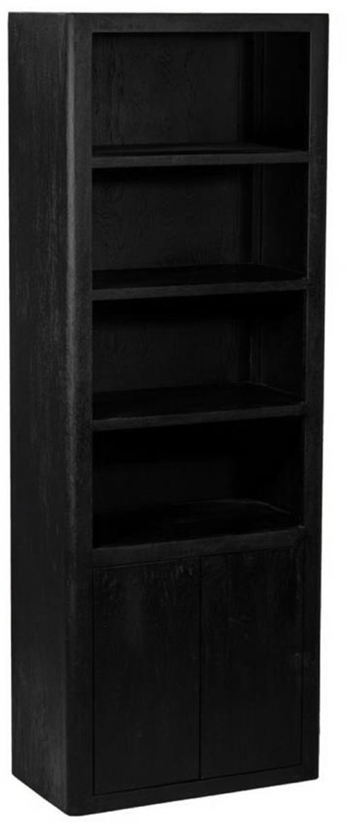 Tower Living Boekenkast Tenna - Zwart Hout - 45x80x220cm