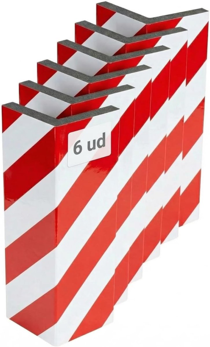 Garage wandbescherming 40 x 15 x 2 cm - Foam rubber - Zelfklevend reflecterend - Bescherming voor parkeergarages - ShopVlot