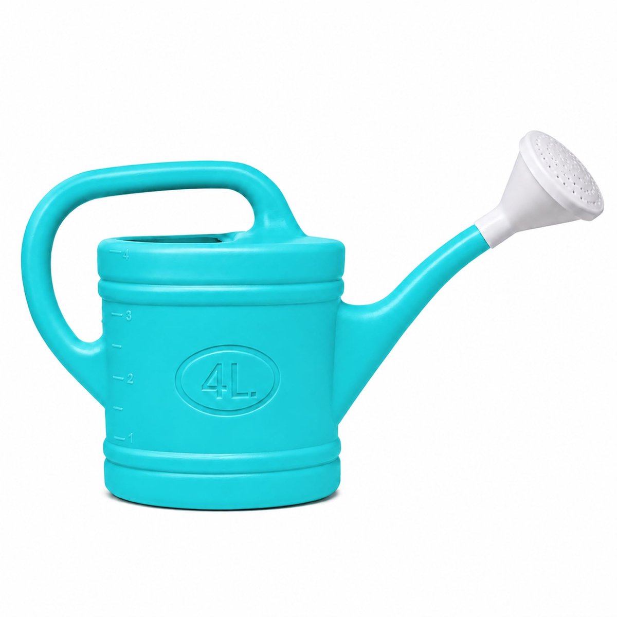 Gieter 4L - Turkoois Plastic - Lichtgewicht met Afneembare Sproeier - Ideaal voor Tuin en Planten - ShopVlot