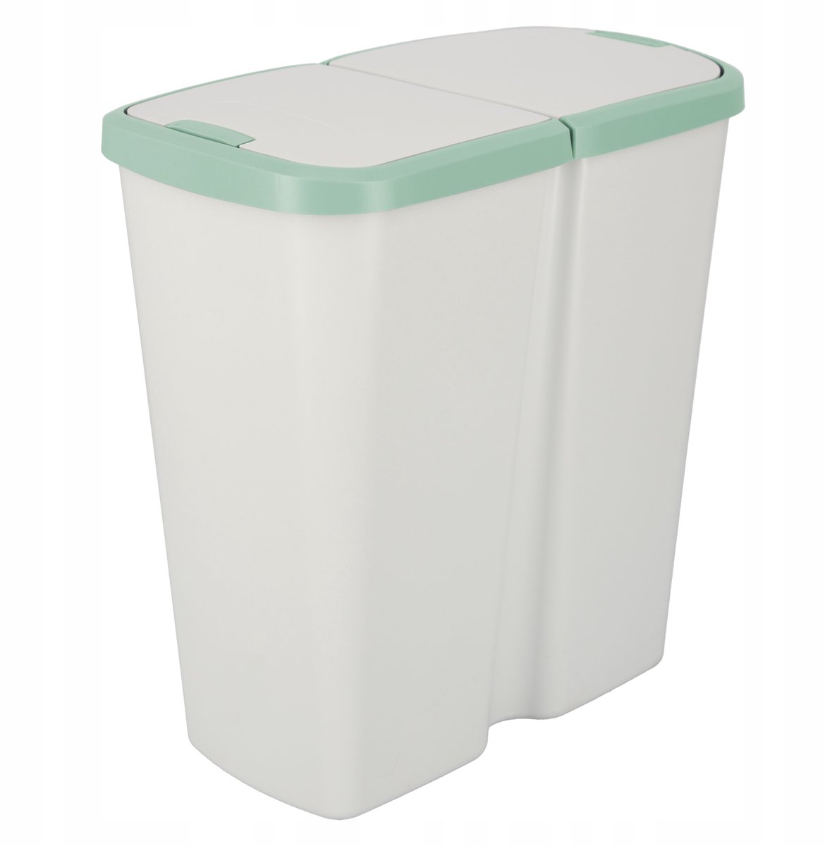 COMPACTA Q DUO Afvalscheidingsbak 45L Lichtgroen/Grijs