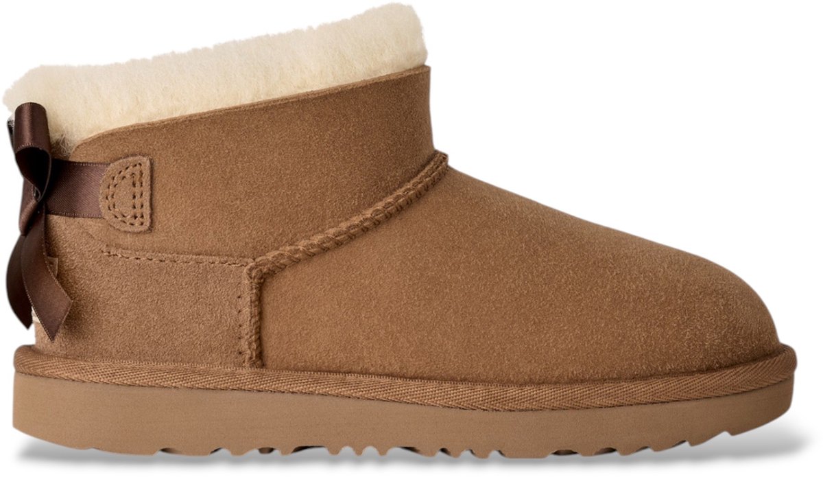 UGG Ultra Mini Bailey Bow laarzen van leer in